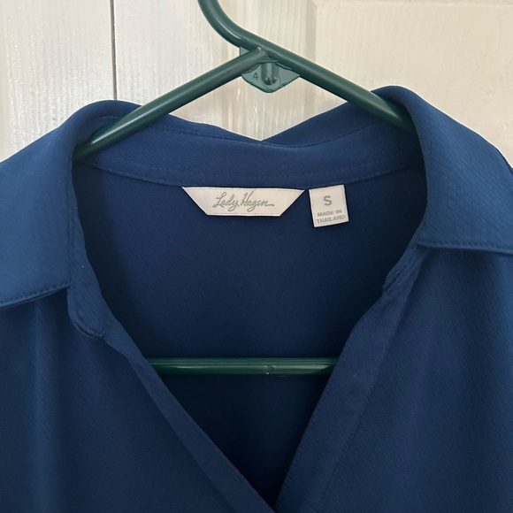 Lady Hagan Women’s Golf Polo Small Navy Blue - Picture 2 of 3